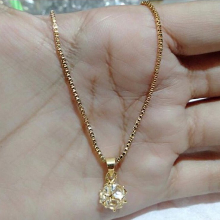 Kalung xuping dewasa itali liontin bola