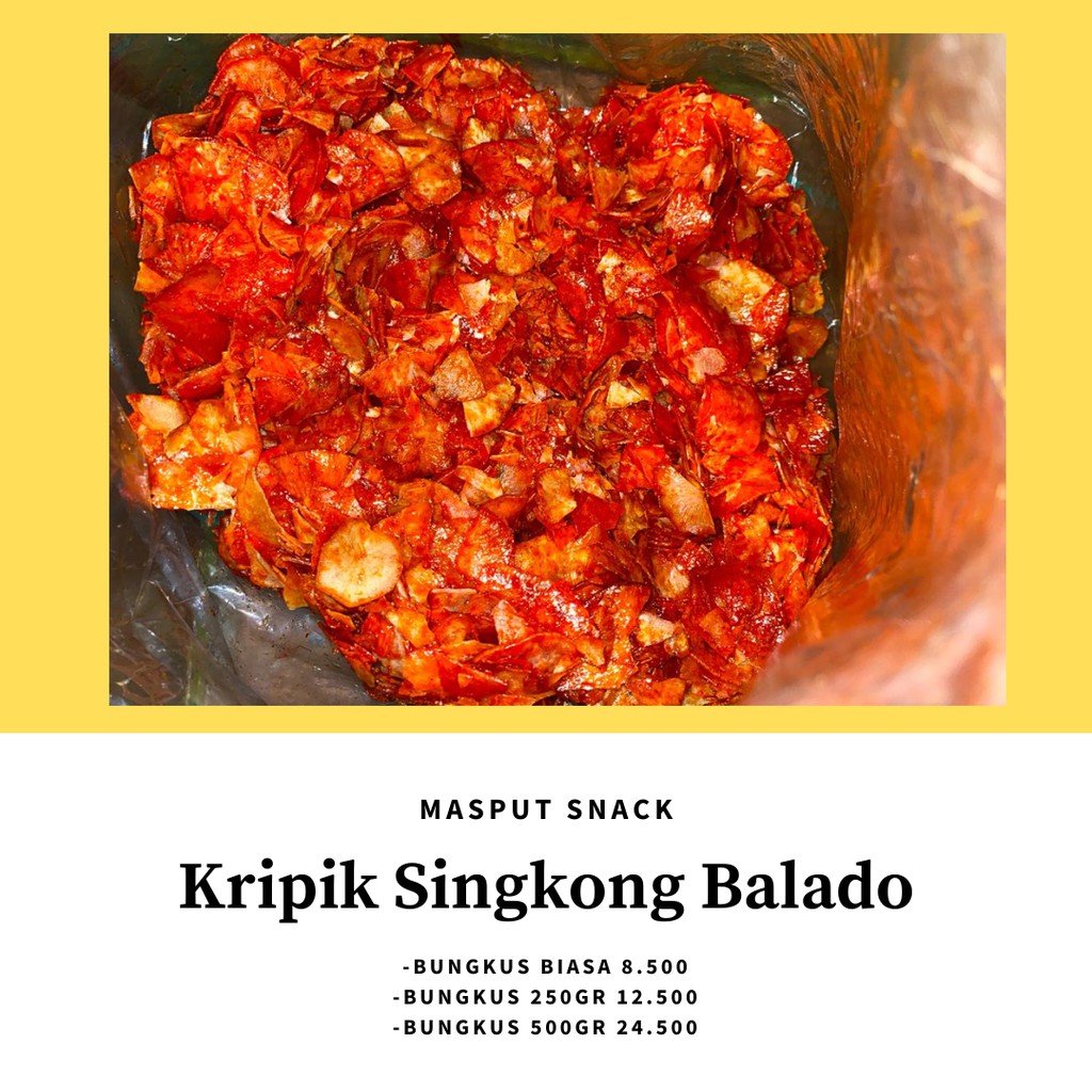 

250gr KRIPIK SINGKONG BALADO BASAH