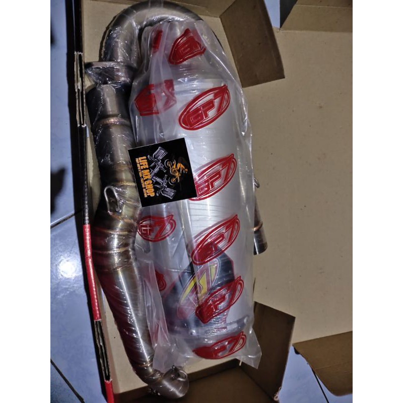 Knalpot GP7 Racing MAX 4.0 Bore up kompetisi KLX DT 150