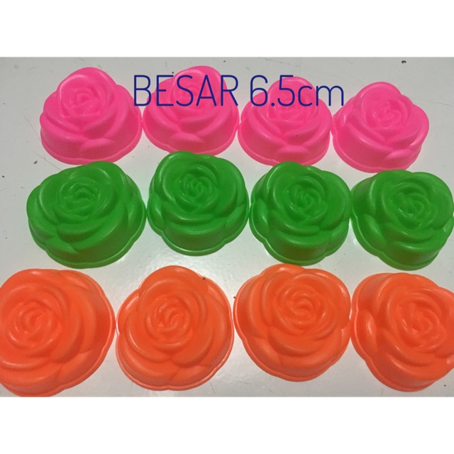 Cetakan Puding Agar Besar bentuk Mawar isi 12pcs