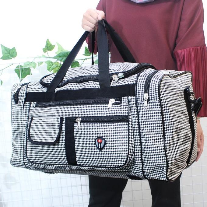 BISA BAYAR DITEMPAT Tas Travel Bag Untuk Mudik Tas Pakaian Besar TravelBag Jumbo Tas Besar - Cokelat