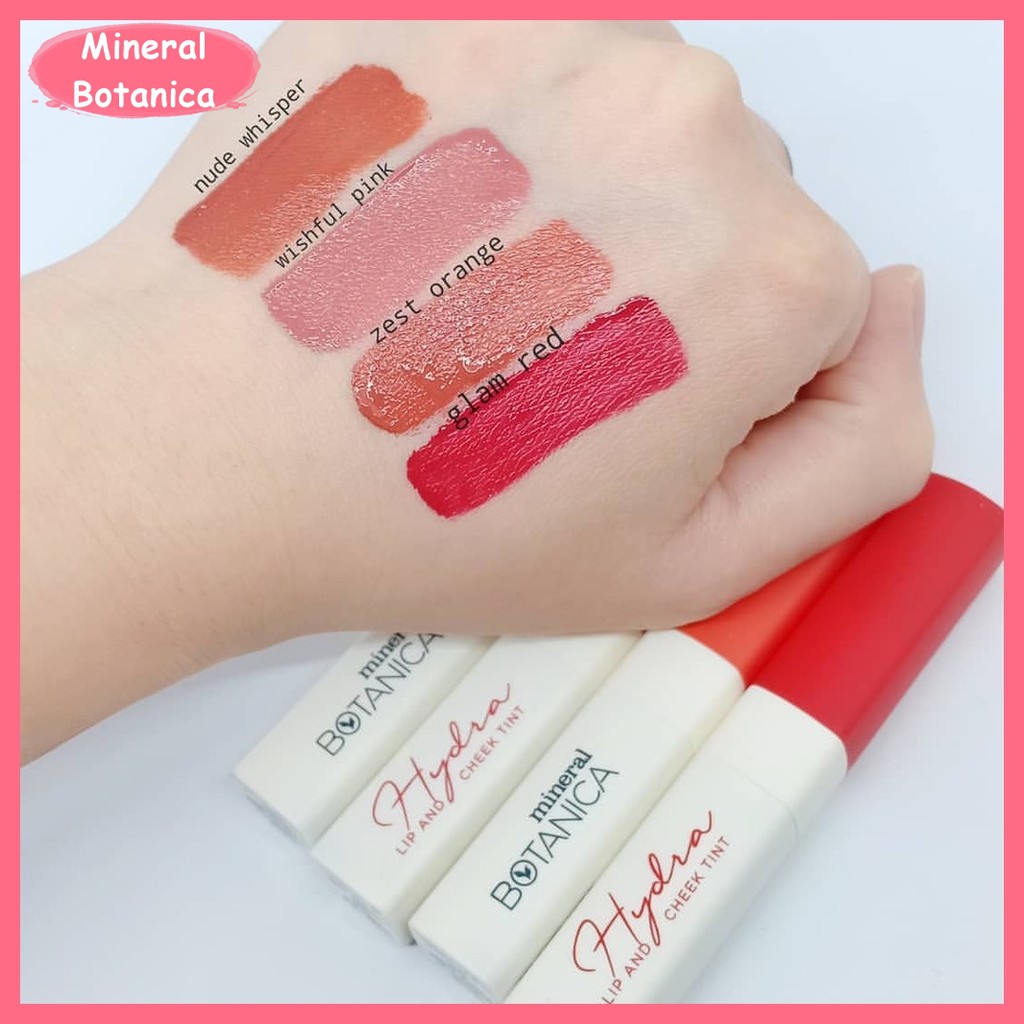 MINERAL BOTANICA Hydra Cheek Tint, Lip Glaze, Sugar Lip Serum, Lip Scrub, Lip Stick The Grail Vivid Matte