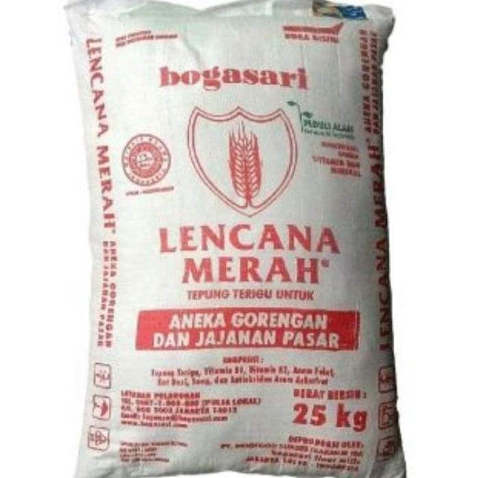 

Tepung Terigu Lencana Merah 25 kg untuk gojek or grab