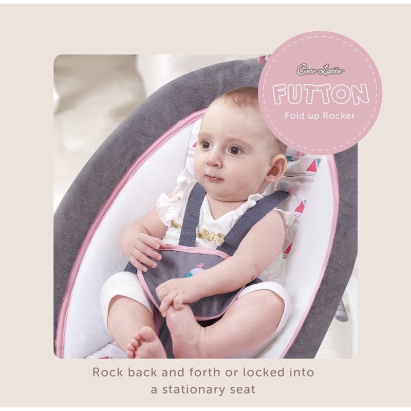 Cocolatte Futton Rocker - Cocolatte Bouncer/Bouncer bayi/Baby bouncer-8