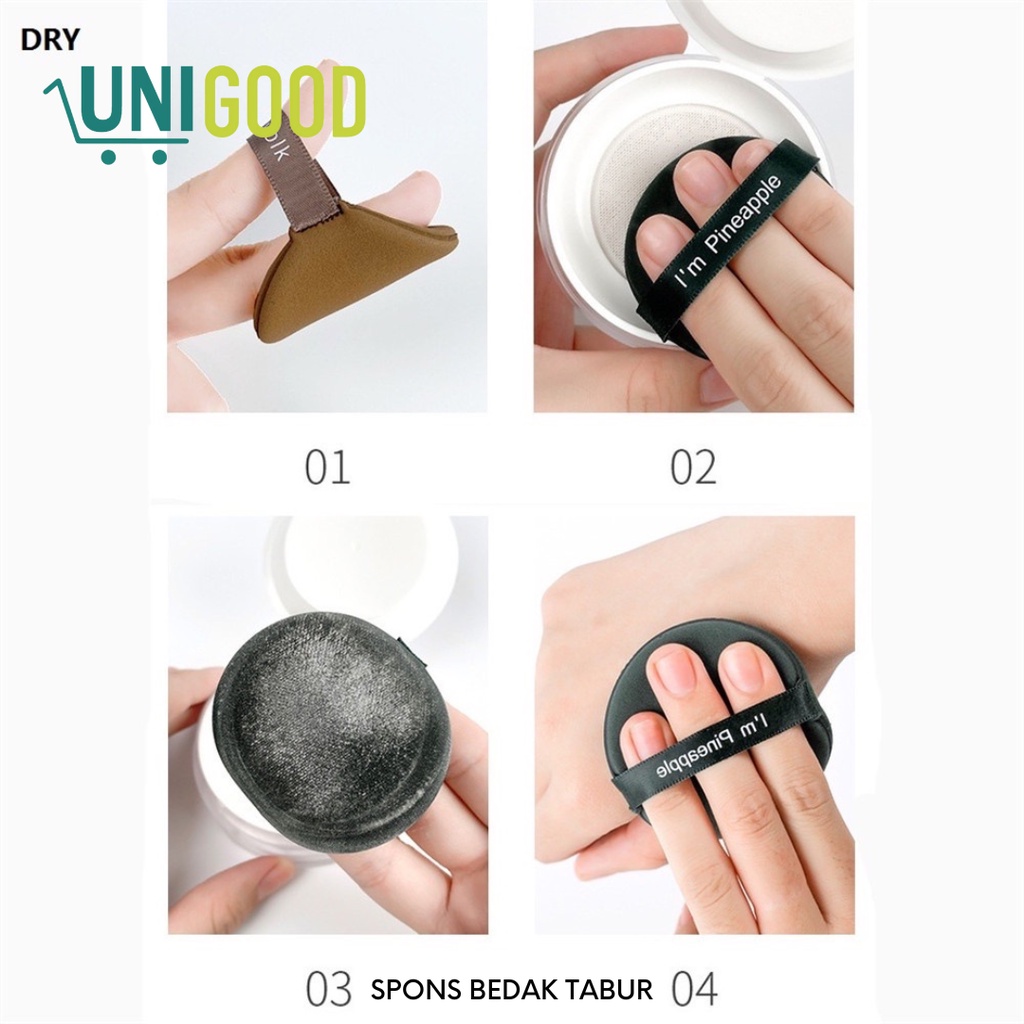 UNIGOOD - Sponge Puff Makeup Isi 7 Spons Bedak BB Cream Cushion