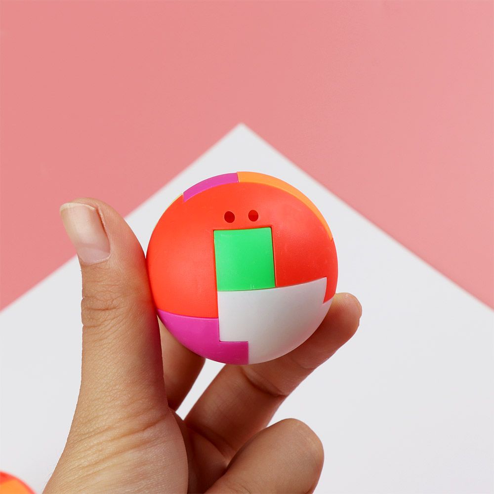 QUINTON Mini Puzzle Plastic Assembling Ball Toy Ball Gift Creative Education Toy Children Multi-color Block/Multicolor