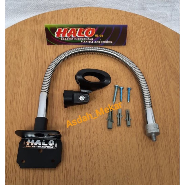 Stand Mic Dinding (GROSIR) 40cm Full Besi Plus Holder Mic