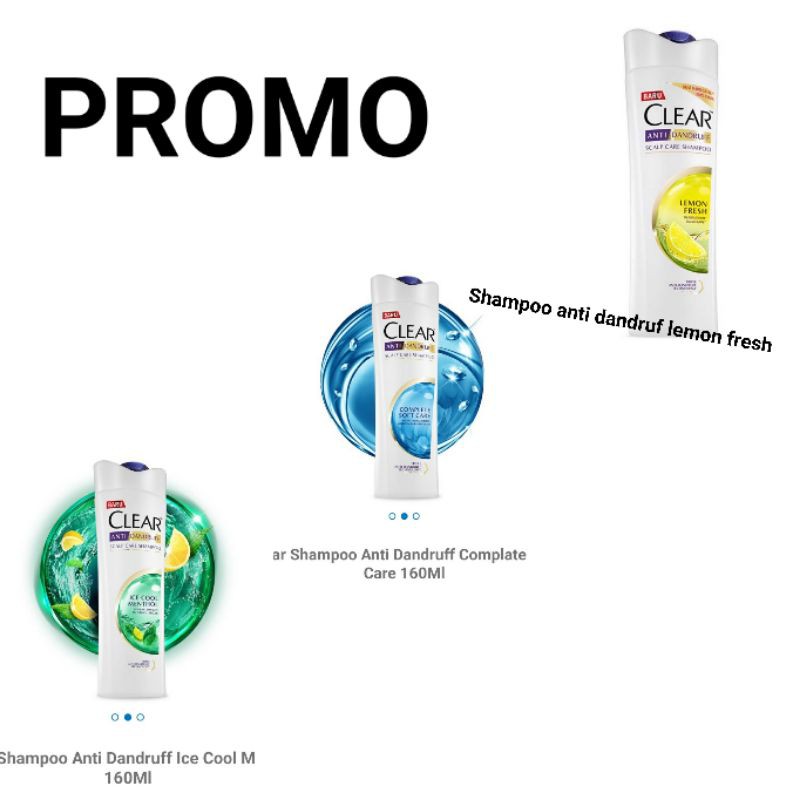 Clear Shampoo Anti Dandruff 160ML