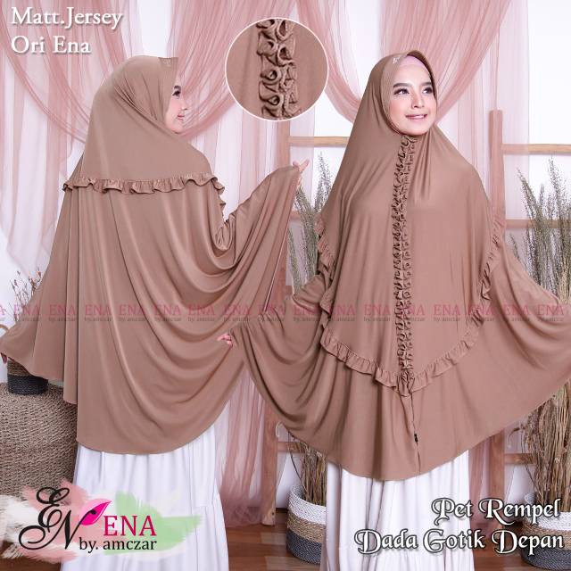 GS. Hijab Pet Rempel Gotik/Hijab Jersey Jumbo XXL/Hijab Wanita ORI