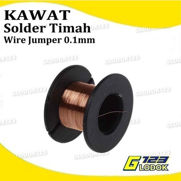 Kawat Kabel Jumper Wire Tembaga Email Copper Jump Board Mesin 0.10mm