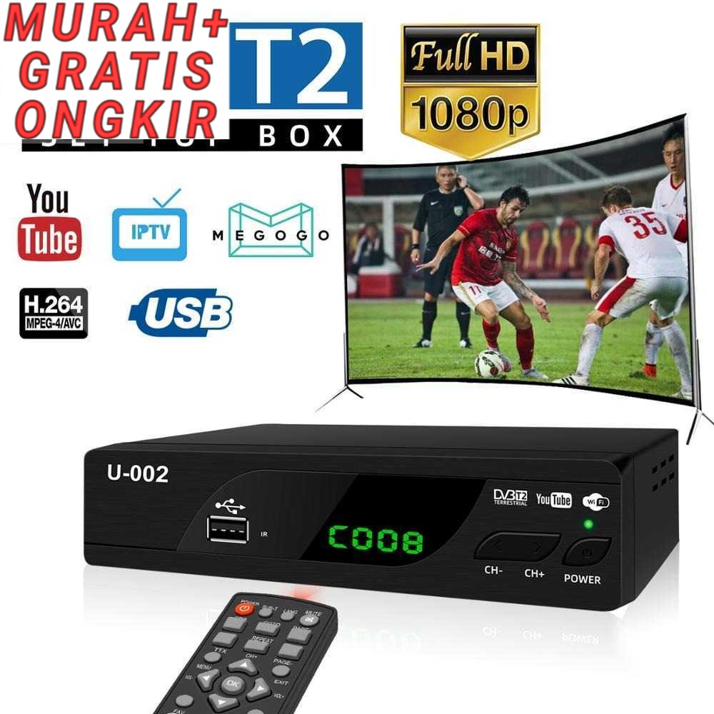 UBISHENG Smart Digital Satellite TV Box Receiver 1080P DVB-T2 - U-002 alat benda barang bagus asli m