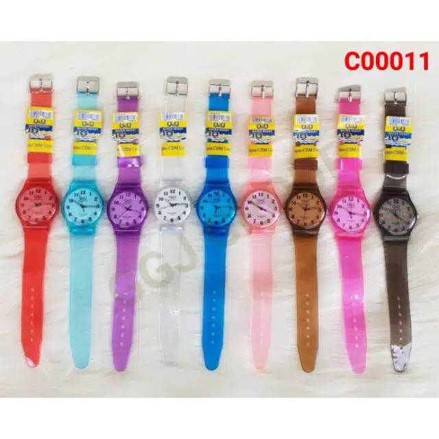 DC C ( C00011 ) JAM TANGAN TRANSPARAN DEWASA / WATER RESISTANT / TIDAK BISA MEMILIH