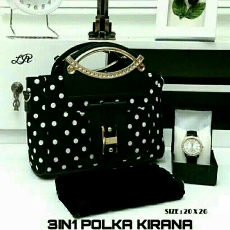 Tas paket 3in1 polka kirana