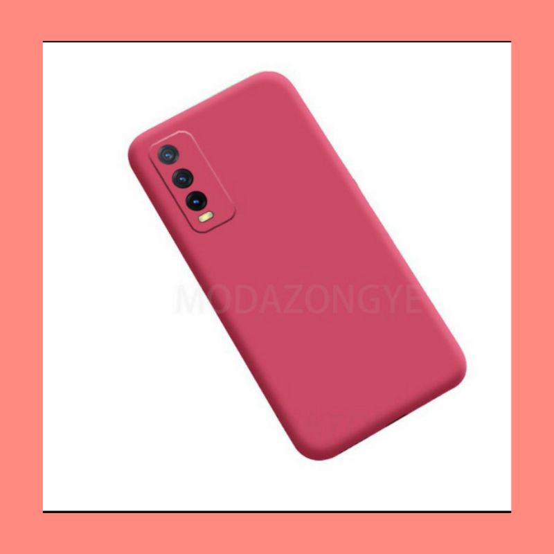 VIVO Y20 Y12s Silikon Case Polos Premium Candy Warna Warni Bludru
