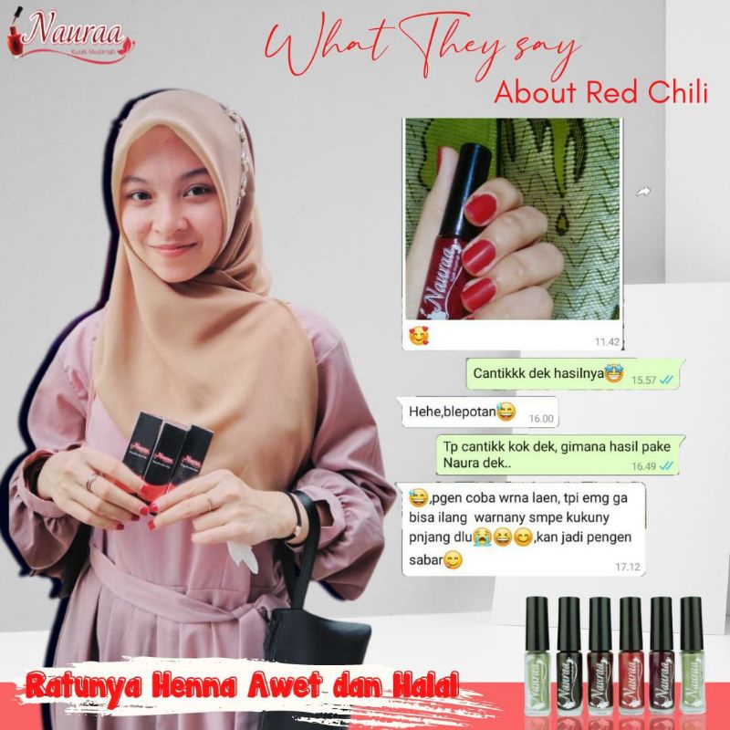 NAURA NAIL HENNA SAH SHOLAT | NAURA NAURAA KUTEK MUSLIMAH | KUTEK HALAL SAH SHOLAT | TUFFAH NAIL HENA HENNA ASHOKA RAZETA CERIA INAI KUKU MUSLIMAH