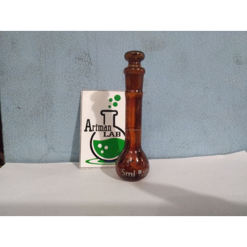 Labu ukur 5 ml Full amber Pyrex Class A