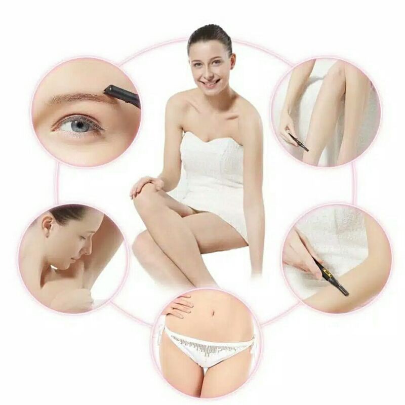 Alat cukur alis elektrik / Pisau cukur alis elektrik / shaver / Pencukur bulu alis mini portable