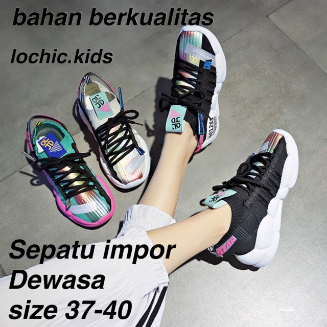 (LOLI-JKT) B02 SEPATU DEWASA IMPORT BERKUALITAS 37-40 (lochic)