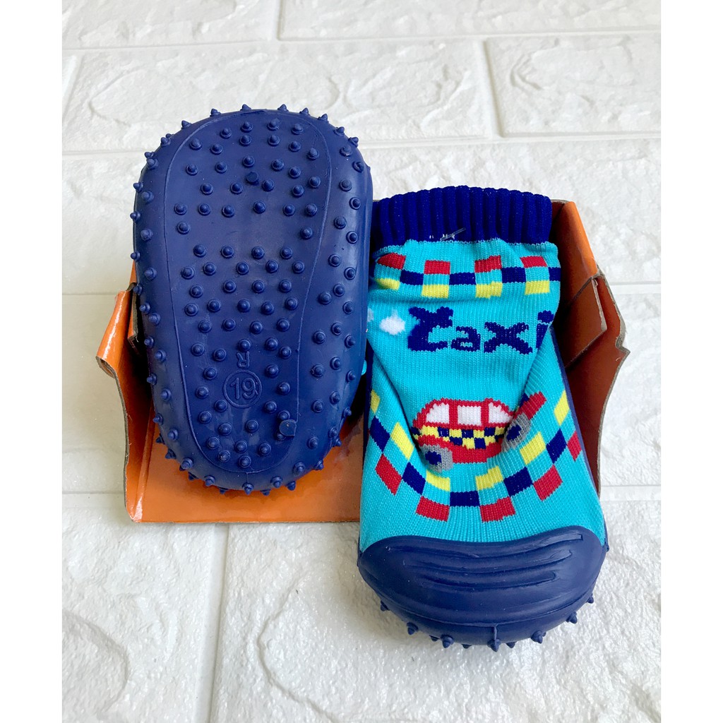 BAYIe - Skidder Sepatu Bayi / Anak Sepatu Karet / Sepatu Anti Slip / Skider motif BOY COWOK RANDOM