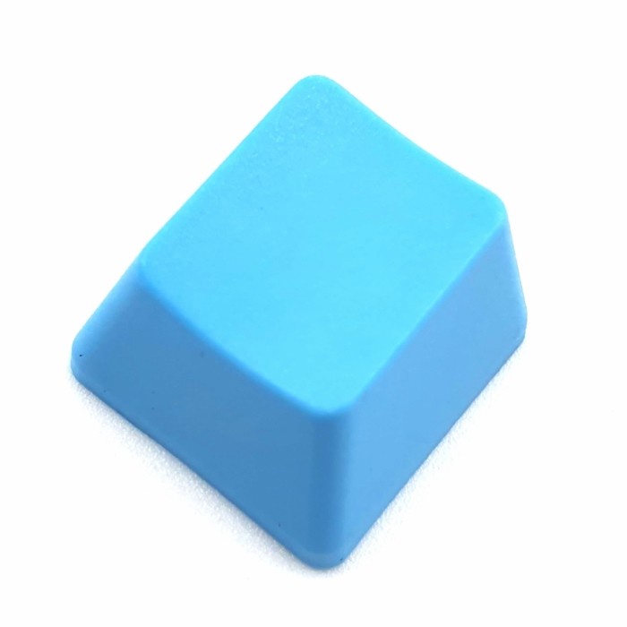 Keycap PBT 1U blue polos blank replacement keyboard button tombol