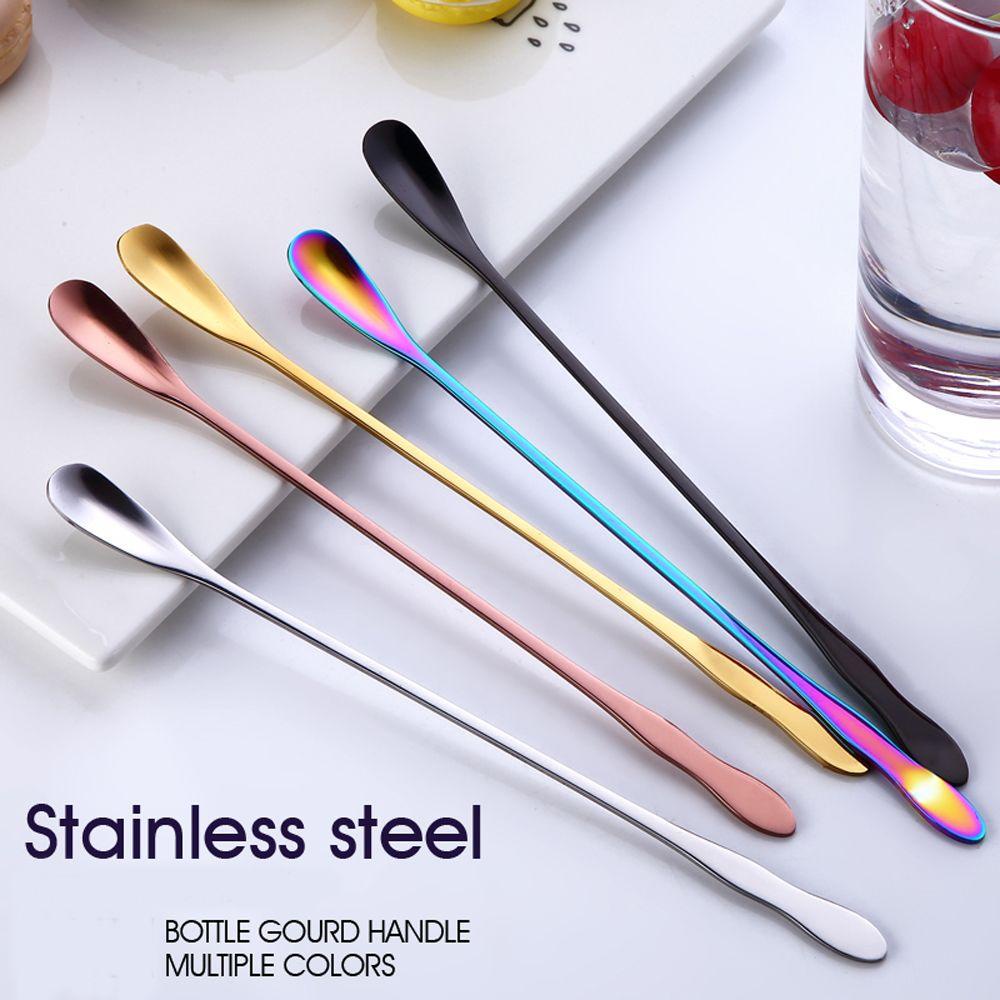 Wonder Stir Sendok Dapur Gagang Panjang Sendok Garpu Peralatan Makan Stainless Steel