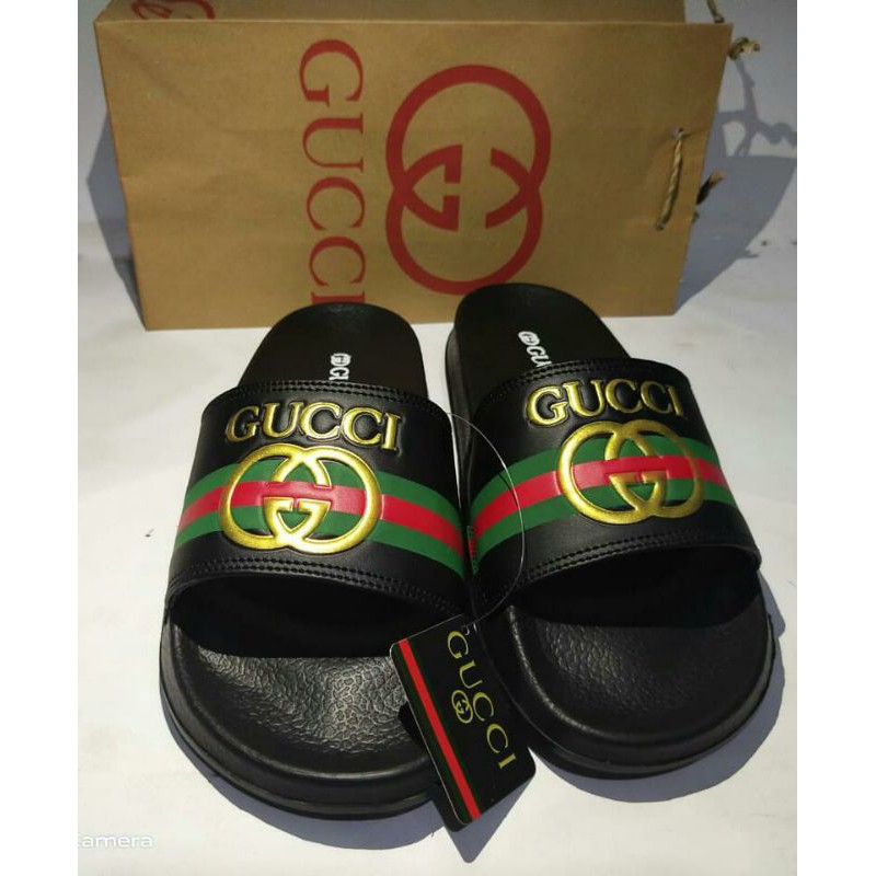 Sendal Slop Pria/Wanita Benassi Gucci