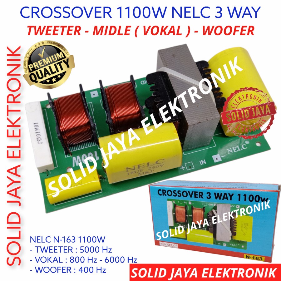 CROSSOVER 3 WAY 1100W NELC N-163 TWEETER - MIDLE - WOOFER CROSOVER CROSOFER CROSSOFER KROSOFER KROSSOFER PASIF 3 WAY TWITER TWEETER TWETER MIDLE MIDLLE VOKAL VOCAL - WOFER WOOFER 1100 WATT 1100W MURNI NELC KROSSOVER PASIF NELC N163 163 ASLI ORIGINAL