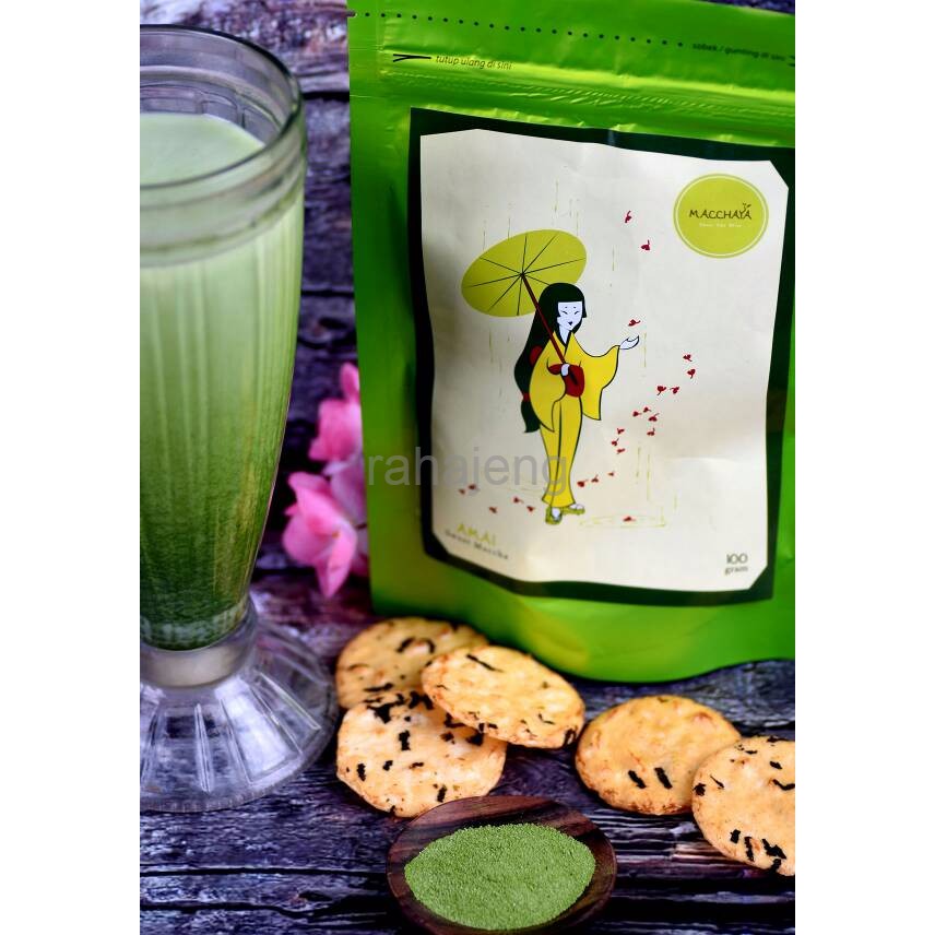 

Amai (Sweet) Matcha Jepang 100g-Green Tea Powder Bubuk Teh Hijau Manis
