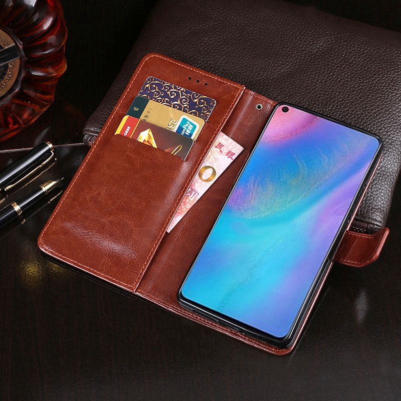 Casing Model Dompet Lipat Bahan Kulit Pu Magnetik Slim Untuk Huawei P30 Pro