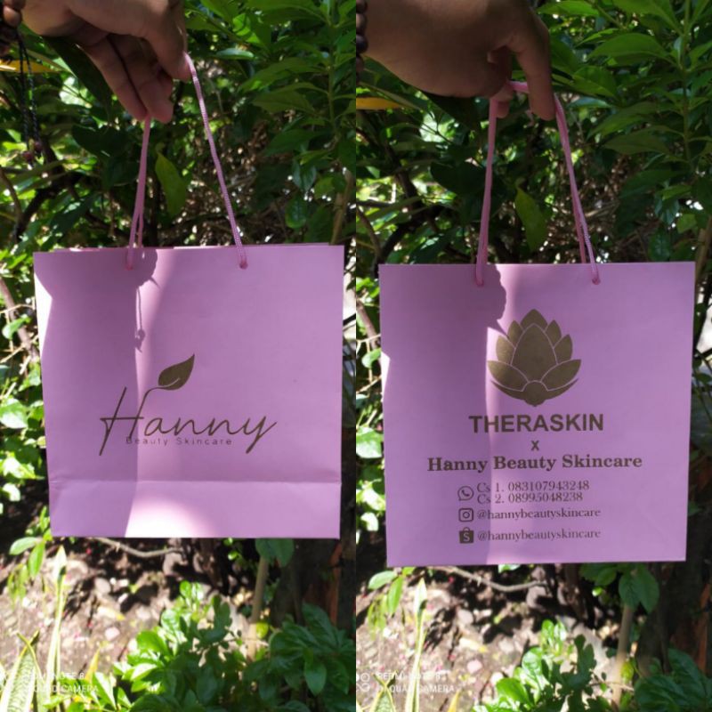 

Paperbag warna sablon emas Free Desain