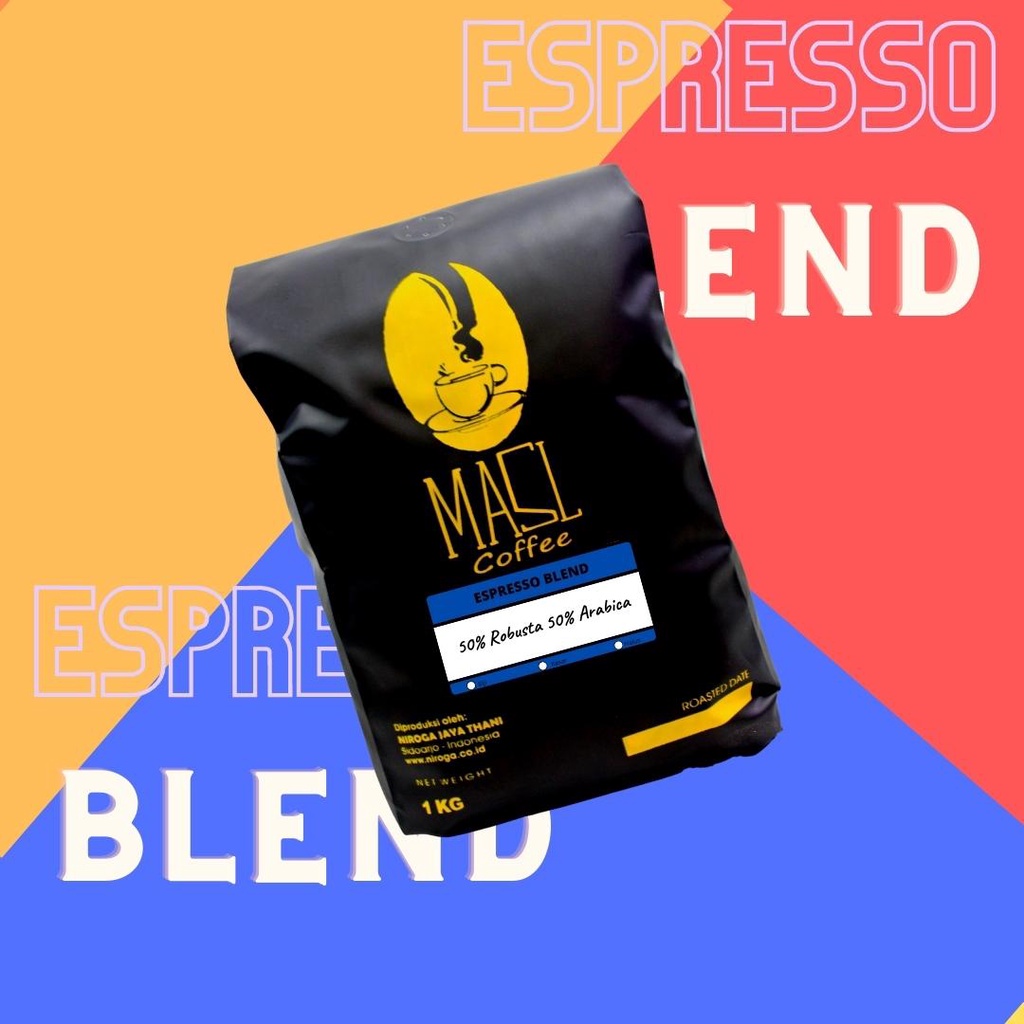 

KOPI ESPRESSO BLEND 1Kg - Arabika Robusta - 50:50