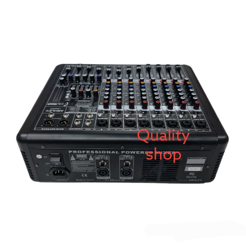 Power mixer 8 Channel ashley Lm800P Original With Soundcard