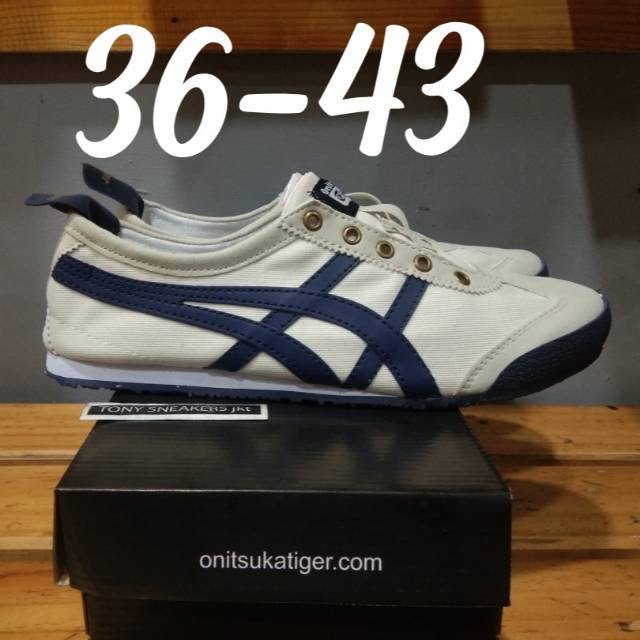 onitsuka tiger cream navy
