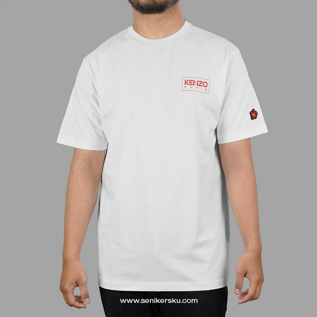 Kenzo Boke Sleeve Logo White Tee