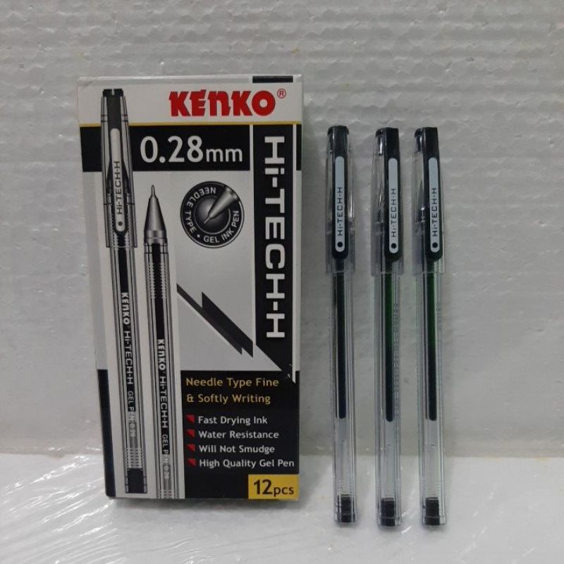 

Pulpen Hi-Tech Kenko / Bolpen Kenko Hitech 0.28mm Hitam