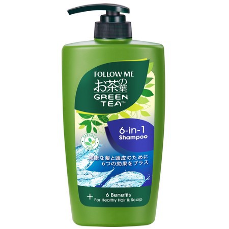 Follow Me Green Tea 6 in 1 Shampoo - 6 Benefits (650ml)