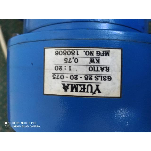 Promo Toko Dinamo motor listrik 1 HP 1 Phase + Gearbox 1:20