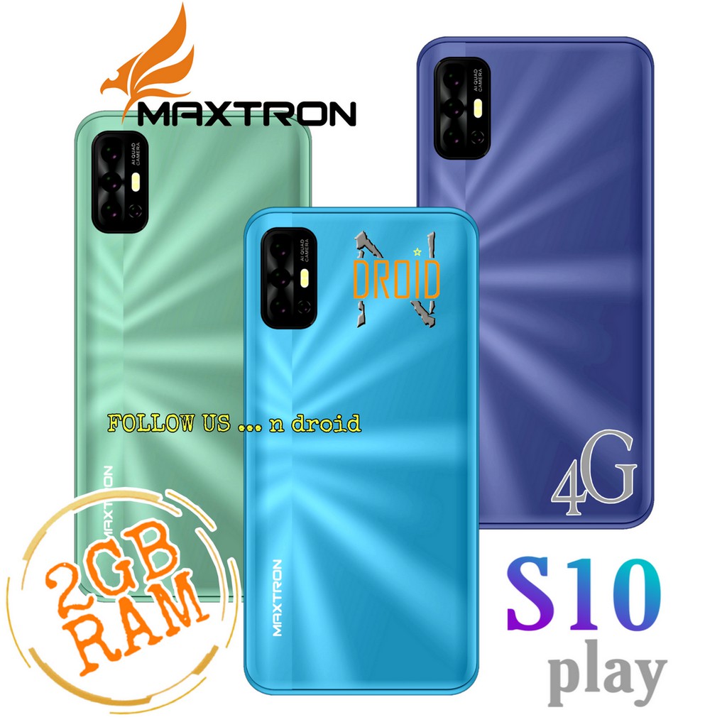 MAXTRON S10 LITE S10 PLAY - HP ANDROID 4G - RAM 2GB ROM 8GB - HP MAXTRON