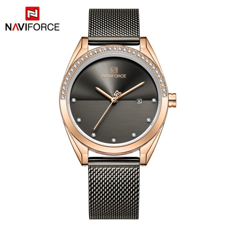 Jam tangan wanita naviforce 5015 analog tanggal aktif garansi resmi 1 tahun