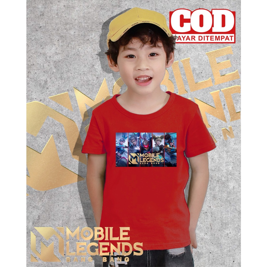 Baju kaos anak mobile legends bang bang| baju mobile legends bang bang anak laki | mobile legends ba