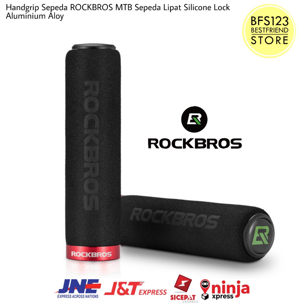 Handgrip Sepeda ROCKBROS MTB Sepeda Lipat Silicone Lock Aluminium Aloy