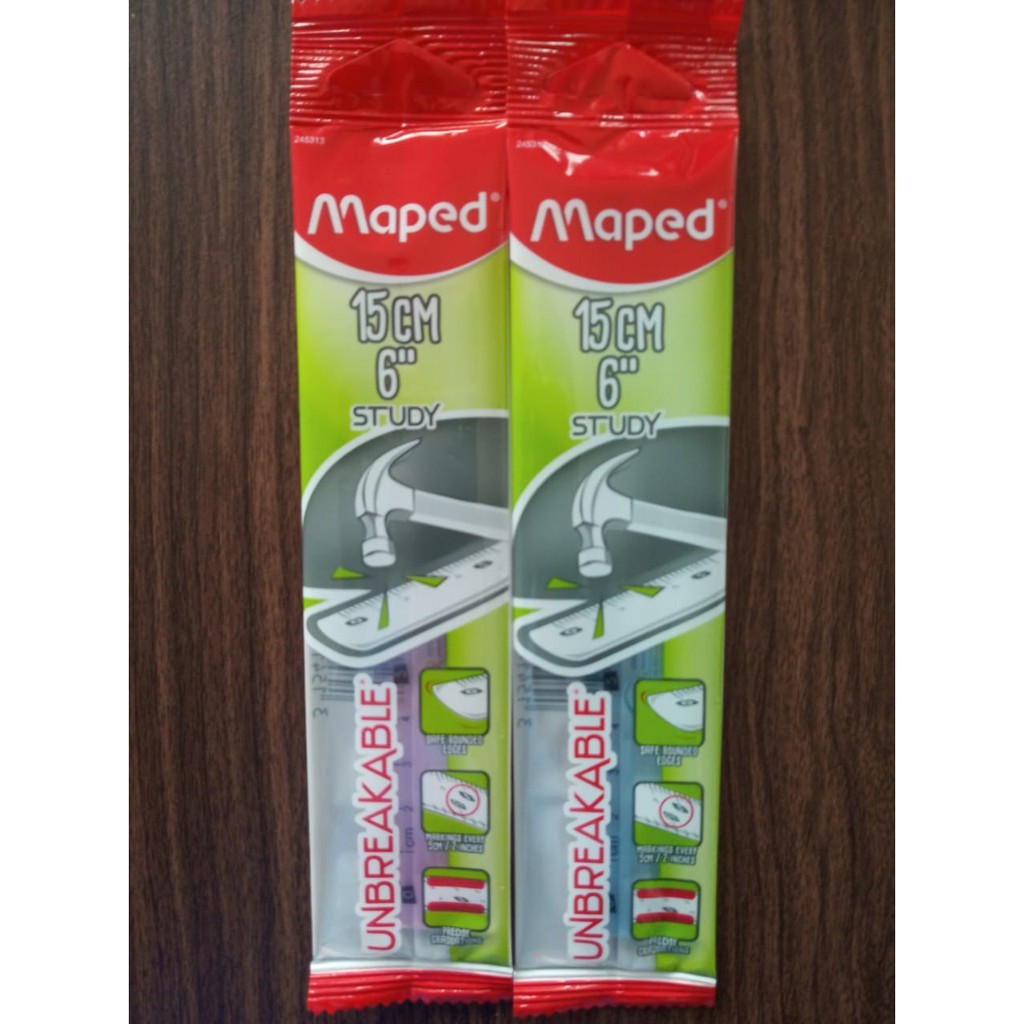 

Penggaris Plastik Maped Study 15cm