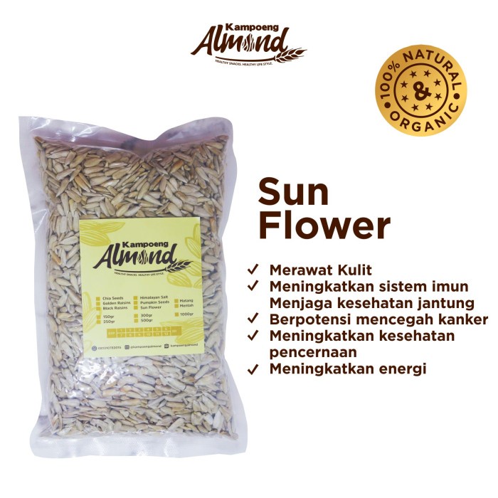 

ds201fs Sunflower Seeds / Kuaci Kupas Roasted ( Panggang ) Uk. 500 Gr Dscscv