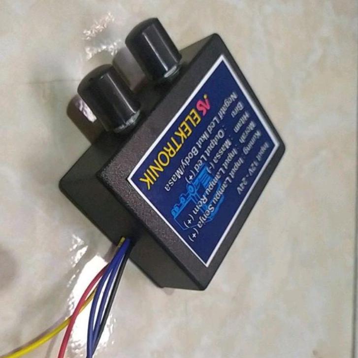 Terlaku... MODUL BLITS PESAWAT 2 CHANNEL 2 FUNGSI 12V_24V MODUL LAMPU KOLONG/MODUL SPOILER