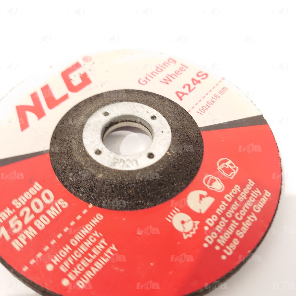 Batu Poles Mata Gerinda Grinding Wheel NLG A24S 4 inci Selep Besi Universal