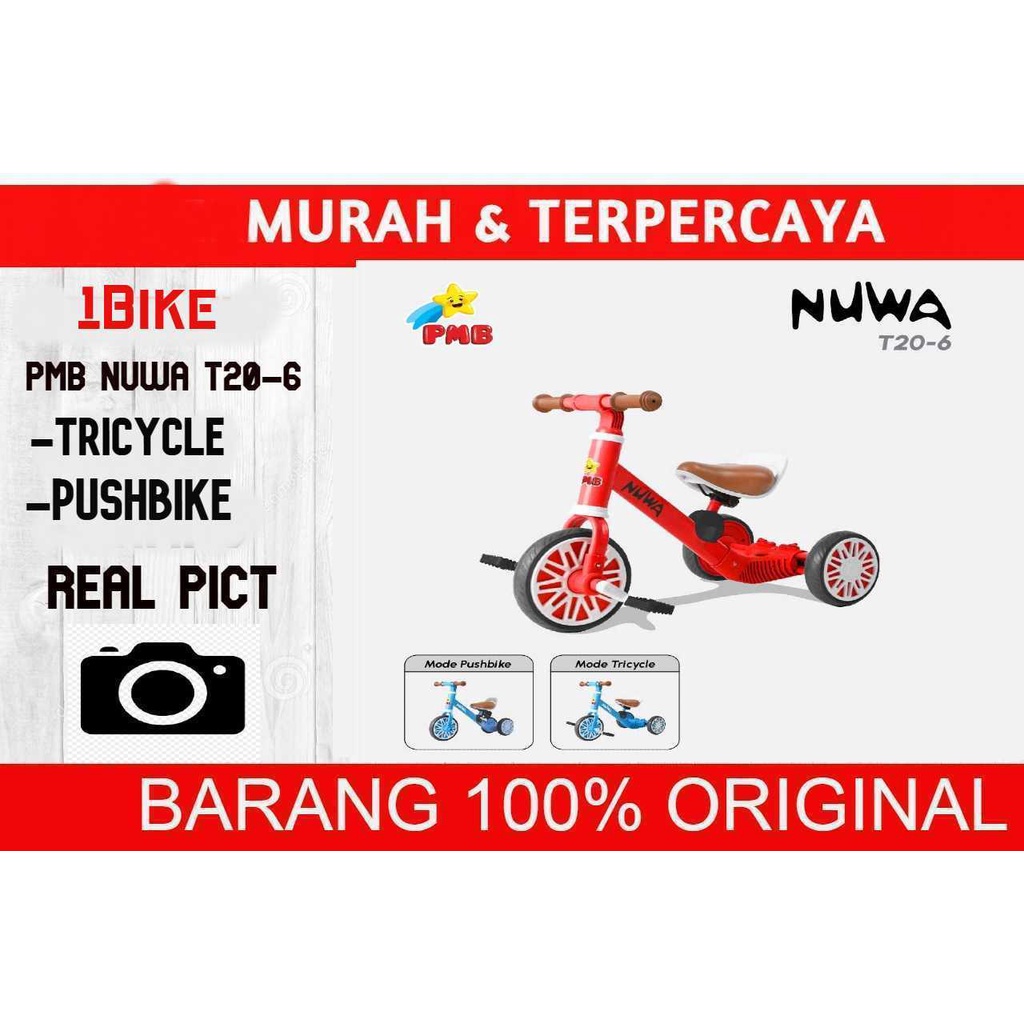 PUSHBIKE / BALANCE BIKE 3 IN 1 PMB NUWA T20-6