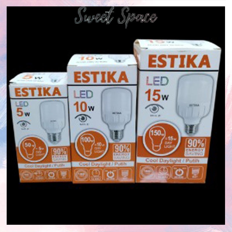 LAMPU LED ESTIKA 5W, 10W, 15W [SWEETSPACE]