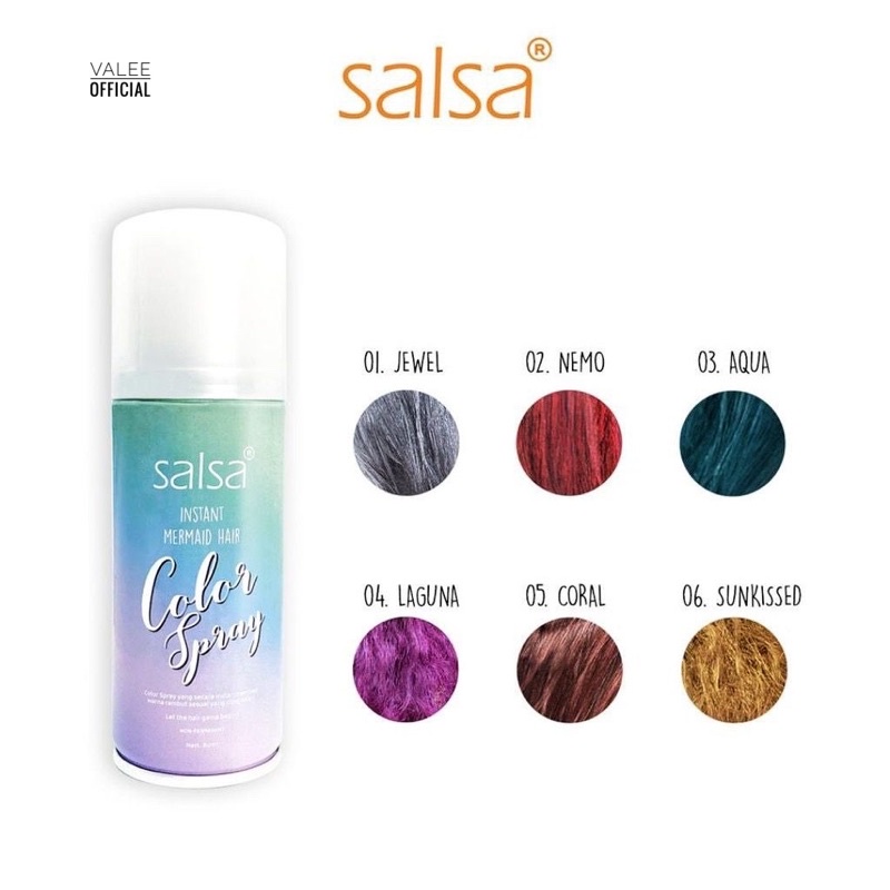 [BPOM] Salsa Instant Mermaid Hair Color Spray 80ML