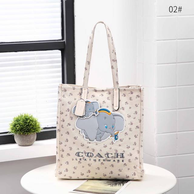 COACH X DISNEY COLLABORATION DUMBO VERTICAL CANVAS TOTE BAG 02*#2