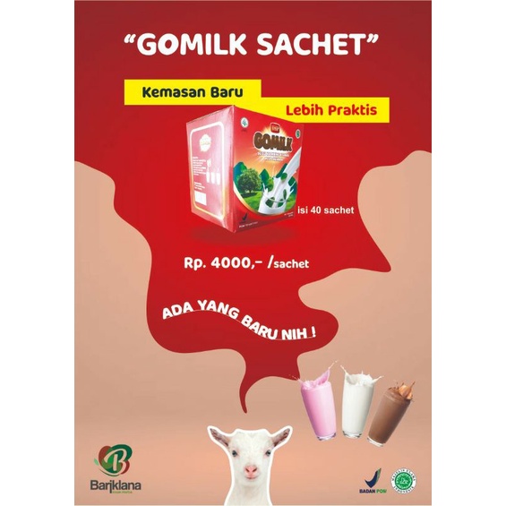 

Gomilk sachet 1 dus isi 40sachet/Susu sachet